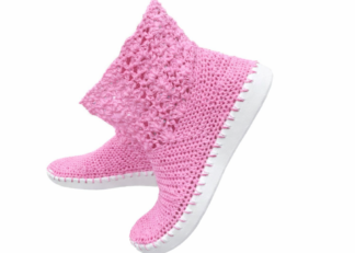 Háčkované boty léto č.13