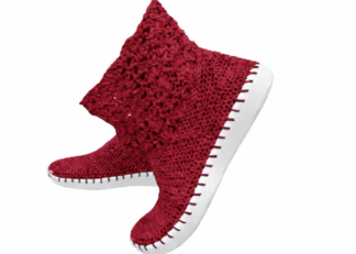 Háčkované boty léto č.7